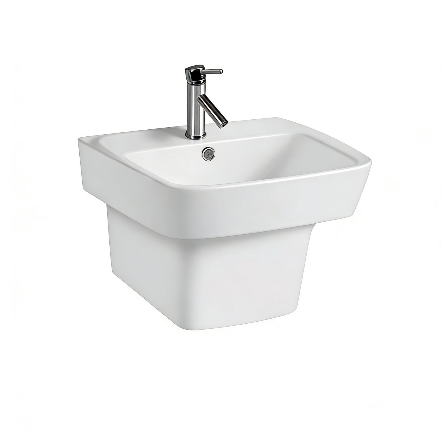 2304 Ceramic Half Pedestal Wash Basin