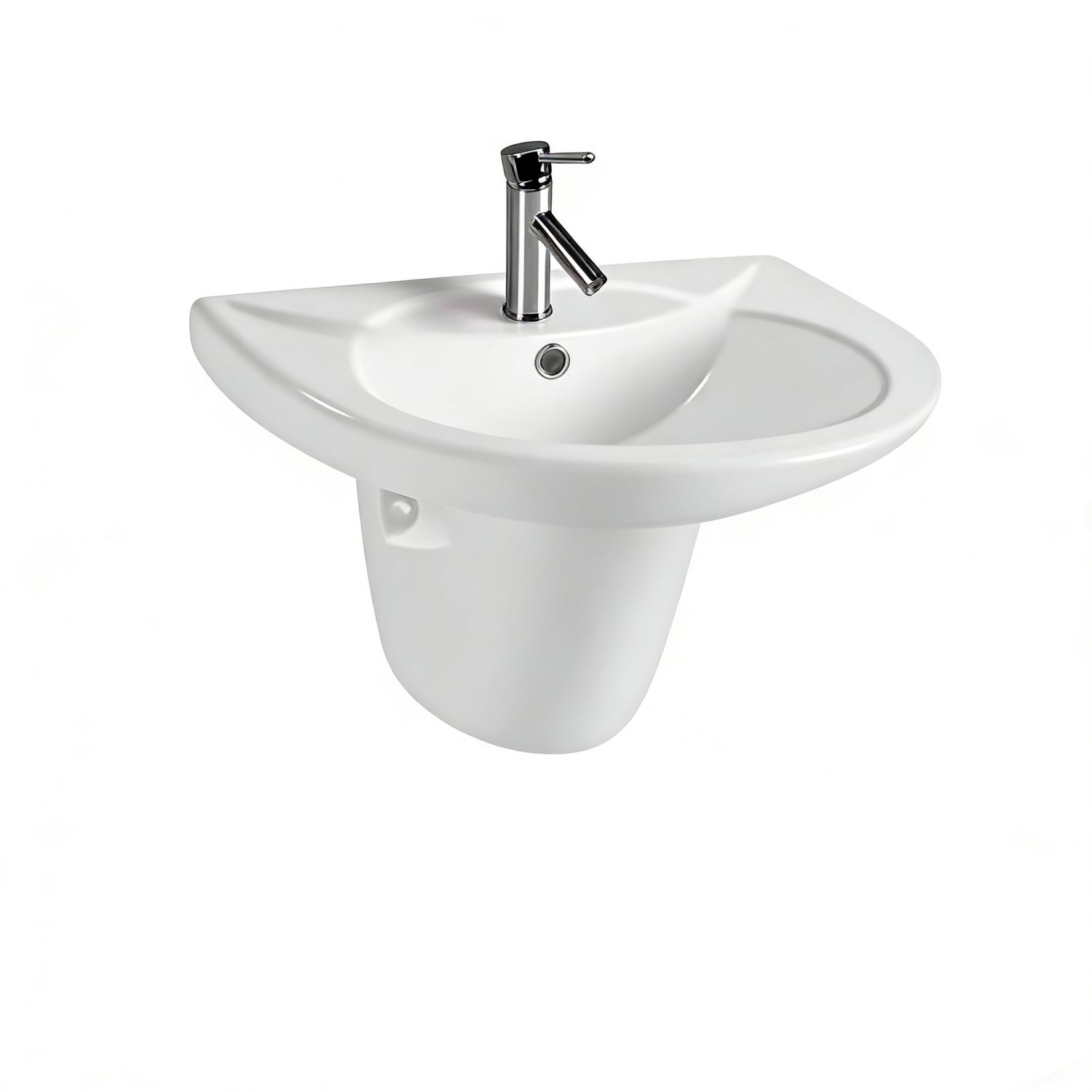 2318 Half Pedestal Wall Hung Basin