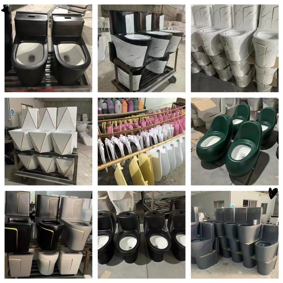 H017 Black Two Pieces Toilet (7)