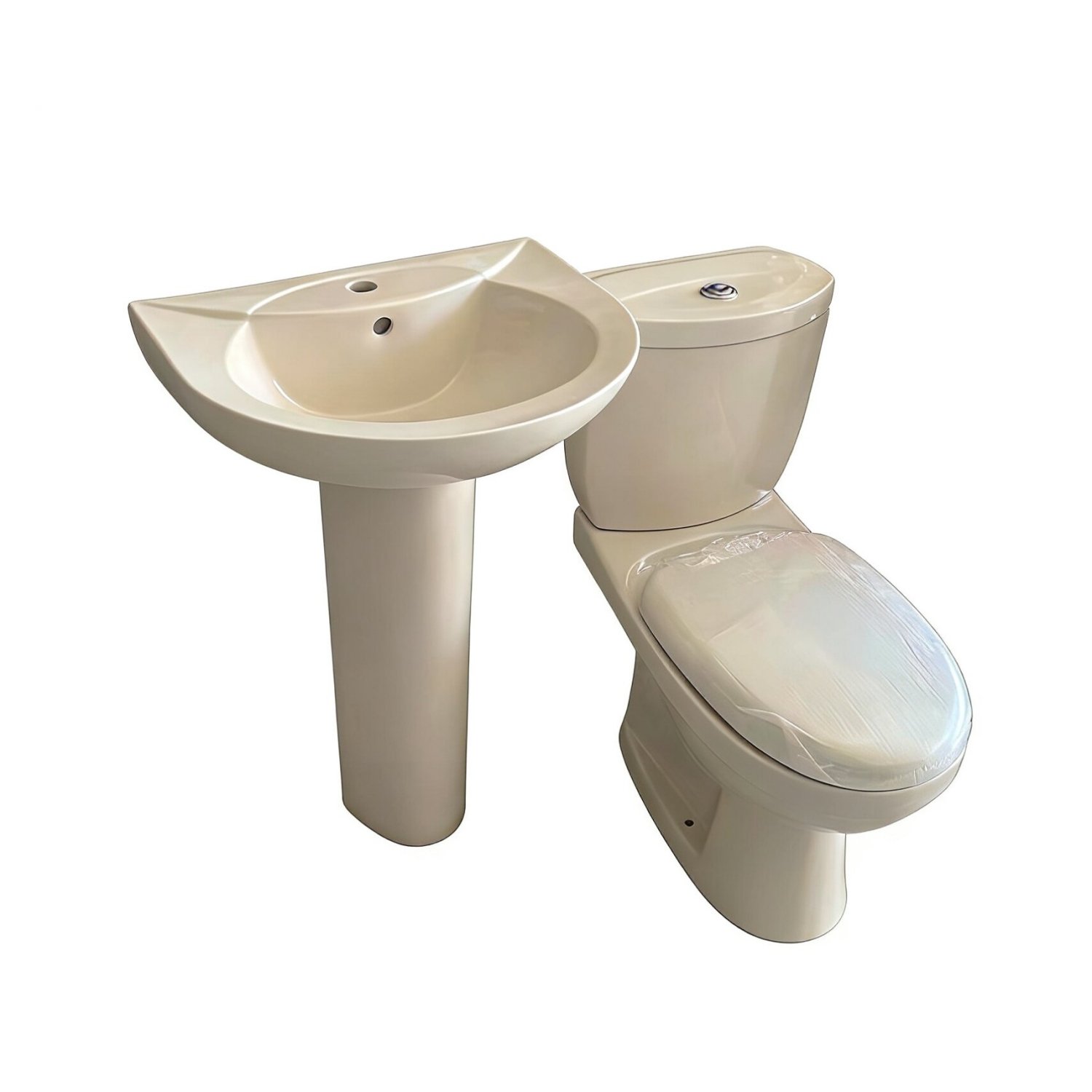Beige Two Pieces Toilet