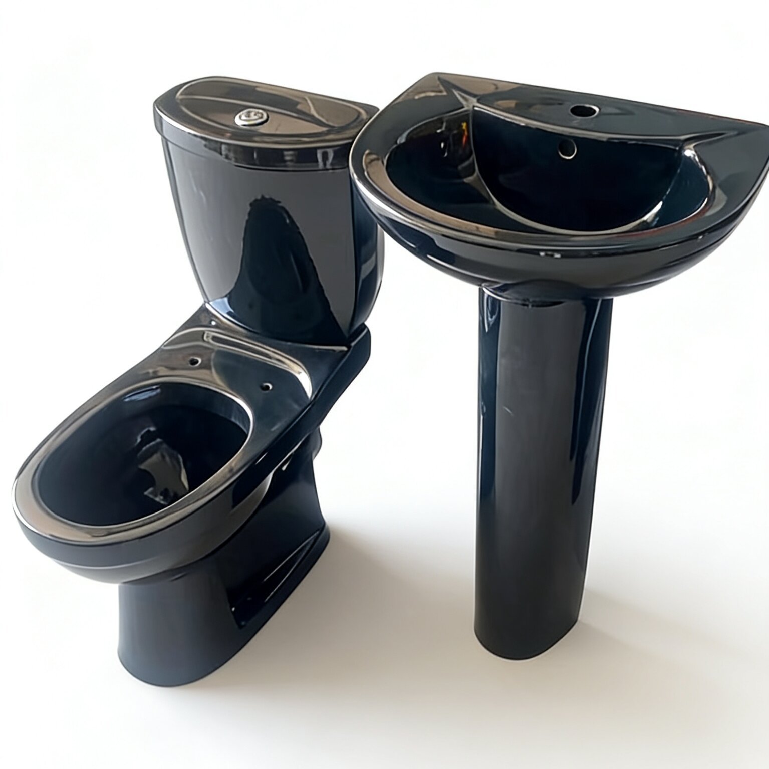 Black Two Pieces Toilet